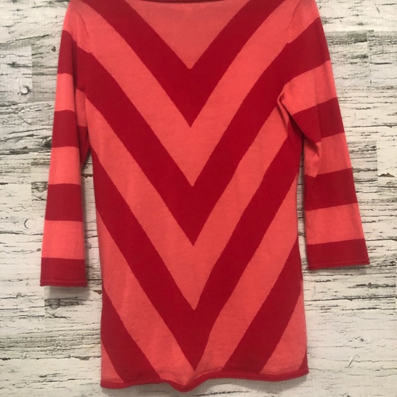 GAP two toned pink v neck sweater size small - Picture 2 of 3